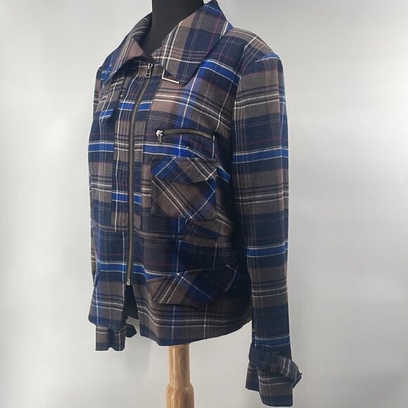 LE chateau plaid jacket equestrian business casual sz xl - Picture 8 of 10